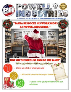 Santa Restocks at Powell Industries