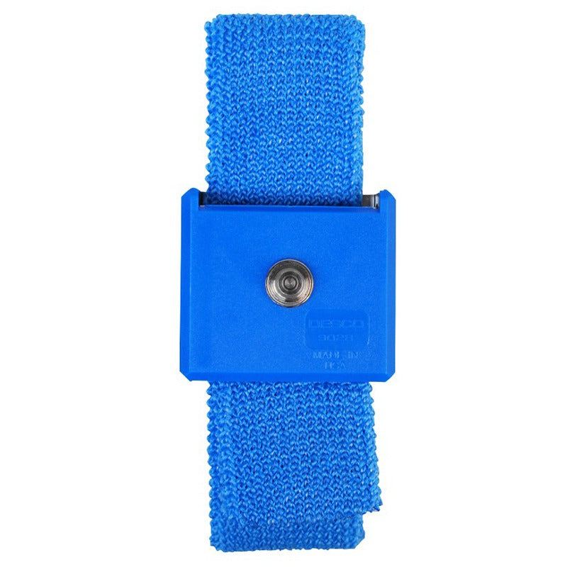 Desco Wrist Band Only Adjustable Wrist Strap, Elastic, 4 MM Snap