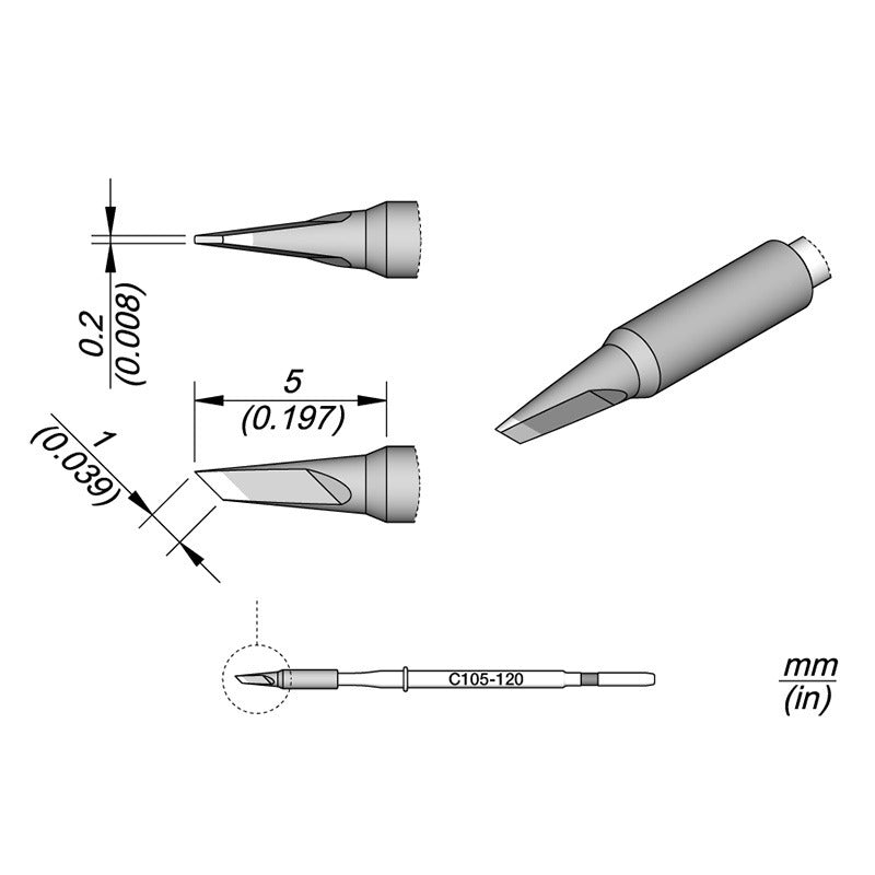 Cartridge Knife 1 x 0.2