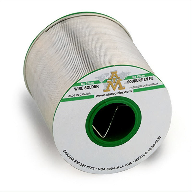 Aim Wire Solder SN100C No Clean/Glow Core, .015 1/2 lb spools, price per 1/2 lb