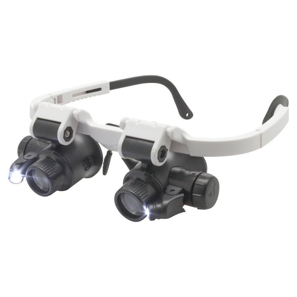 Eye Loupe Inspection Goggles with LEDs [6x - 25x]