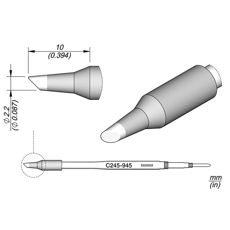 JBC C245 cartridges for T245 handpiece