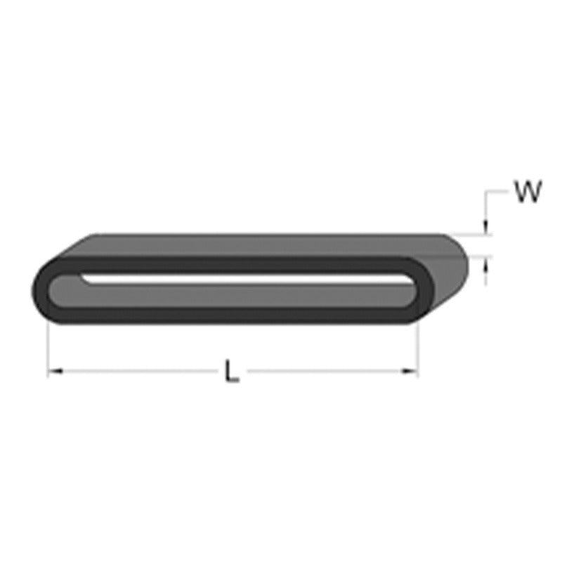 Black Conductive Rubber Band, 120mm x 3.5mm (4.75' x .125')