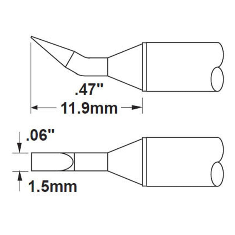 Special Build, .06' Bent Chisel