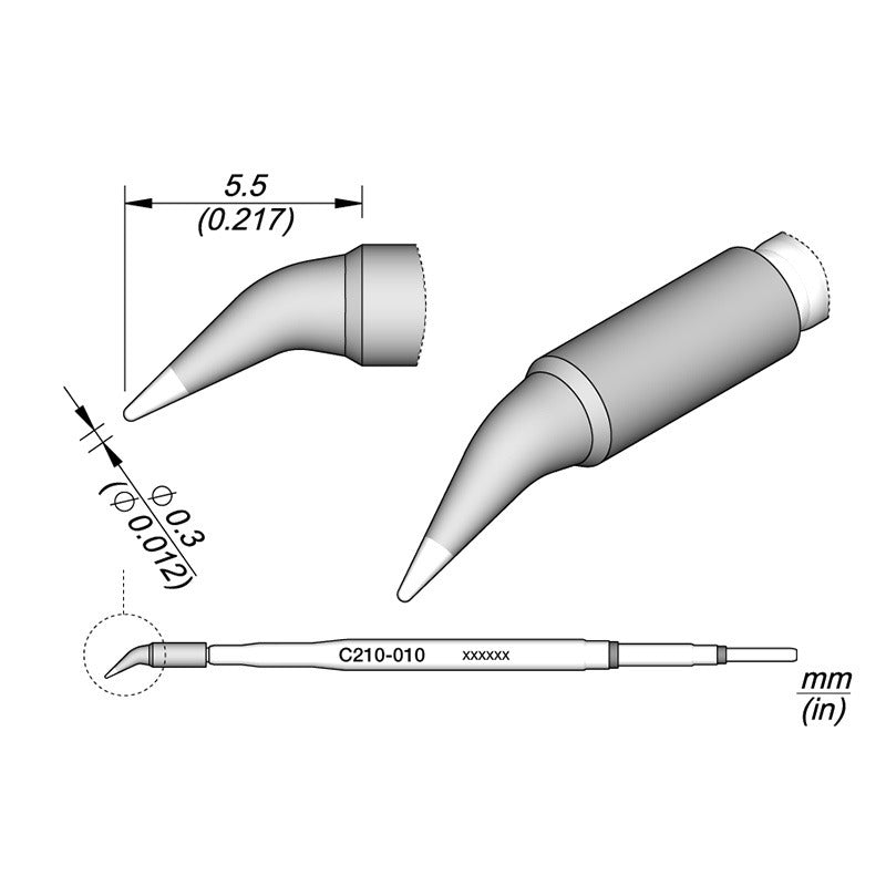 Cartridge Bent Ø0,3..