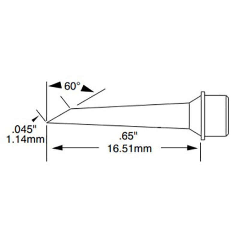 Micro Drag Solder Tip (L.R. Micro Hoof)