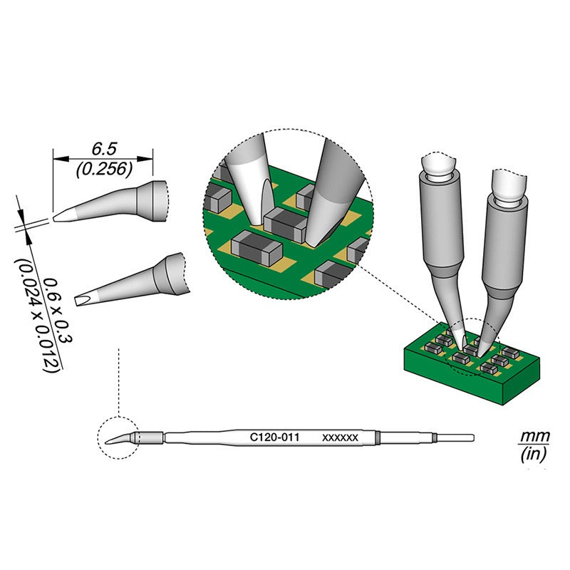 JBC Soldering Iron Tip Cartridge Chip 0,6