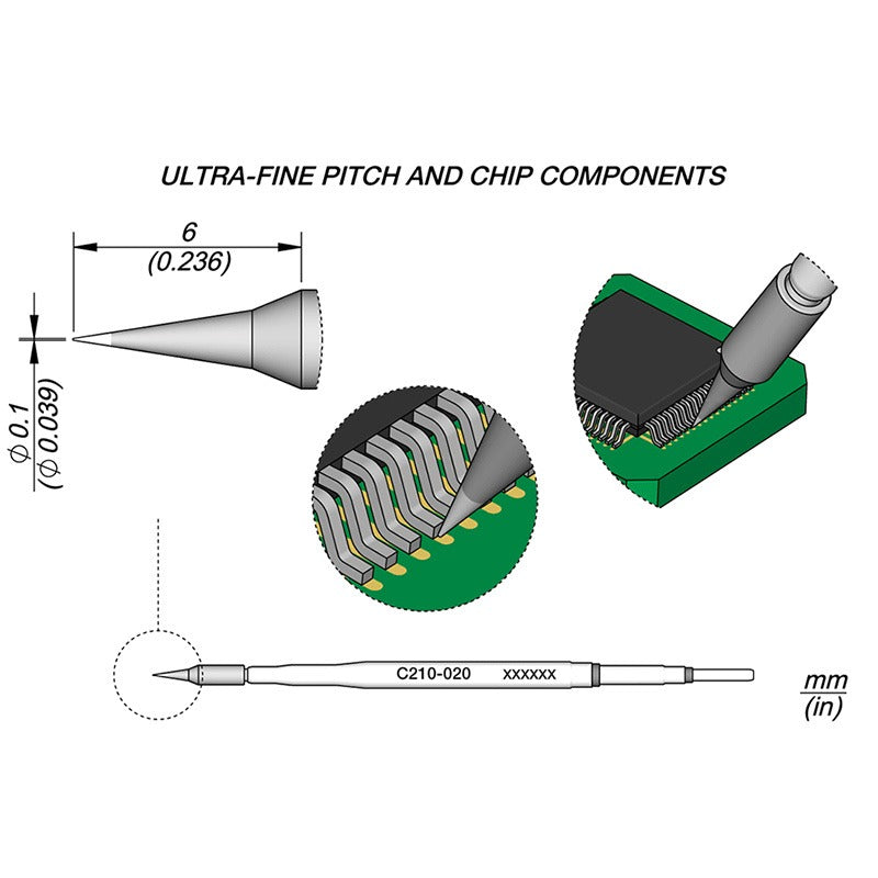 C210020 Cartridge Conical Ø 0. 1