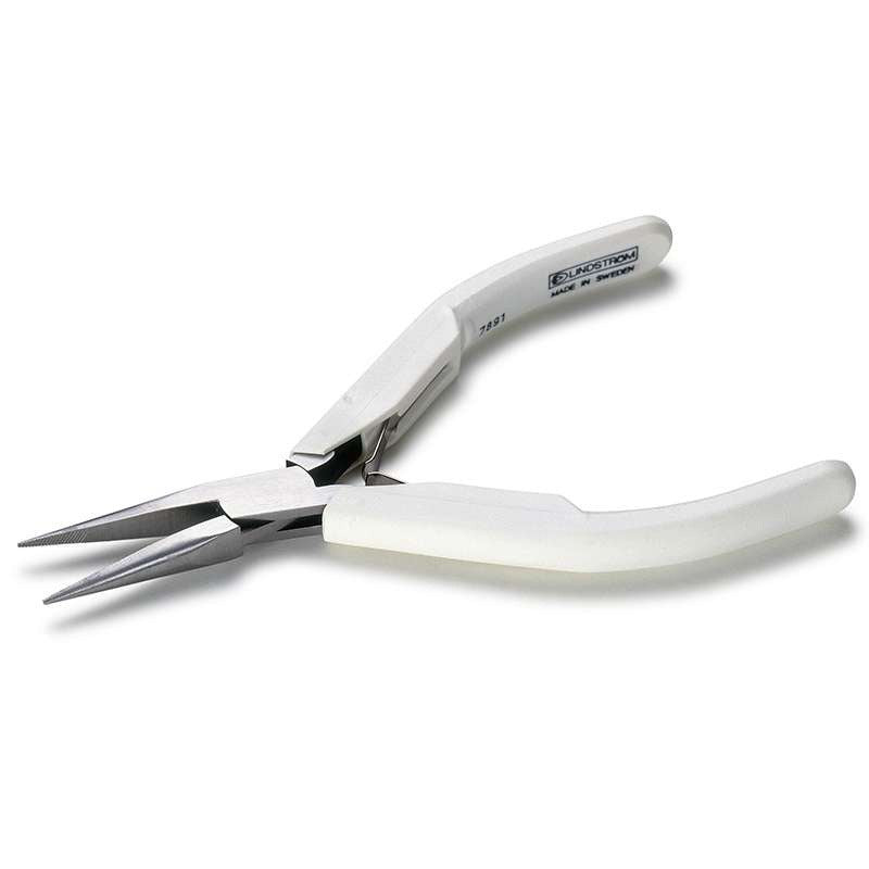 Lindstrom Needle Nose Pliers w/White Handles