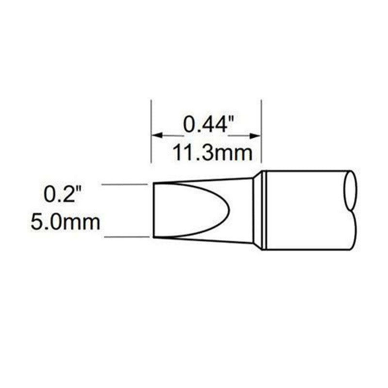 Metcal Chisel Solder Tip 2.5mm (.10')