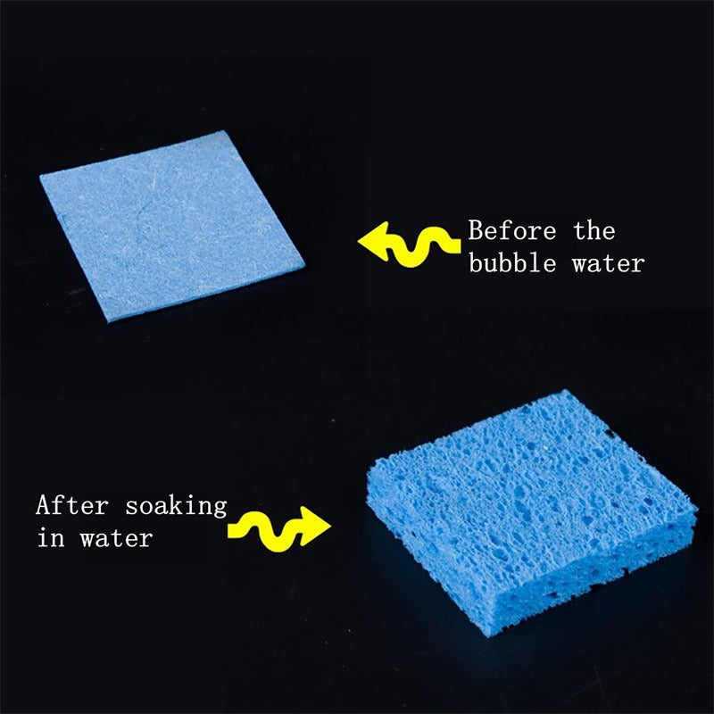 ICS BLUE Lead Free Compressed Sponge 2-5/8 x 2-5/6 x 1'  BLUE