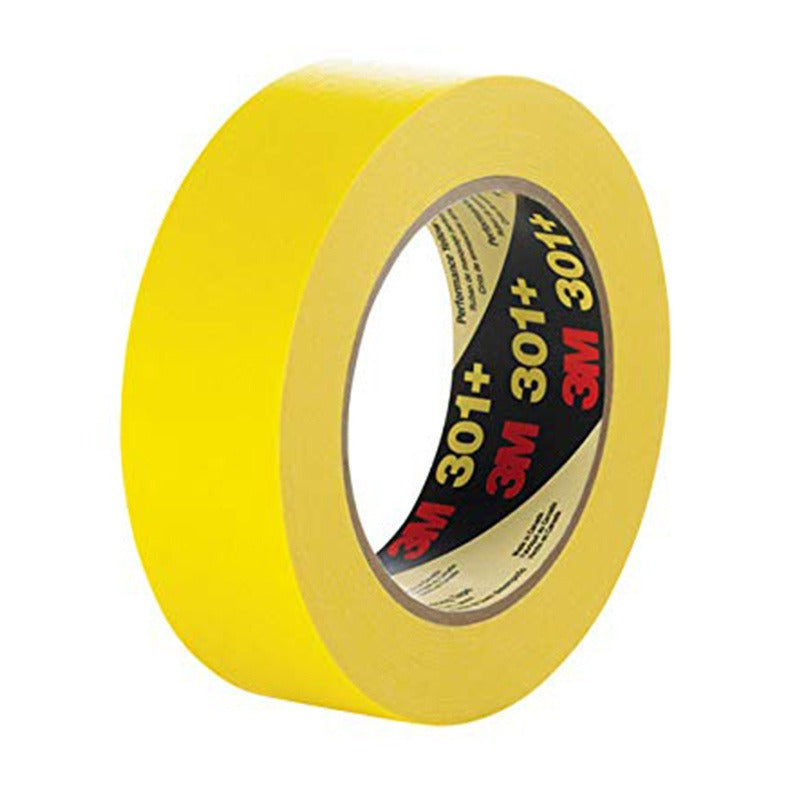 3M 301+ Yellow Masking Painter's Tape, 48mm Width (1.89"), 60yds roll