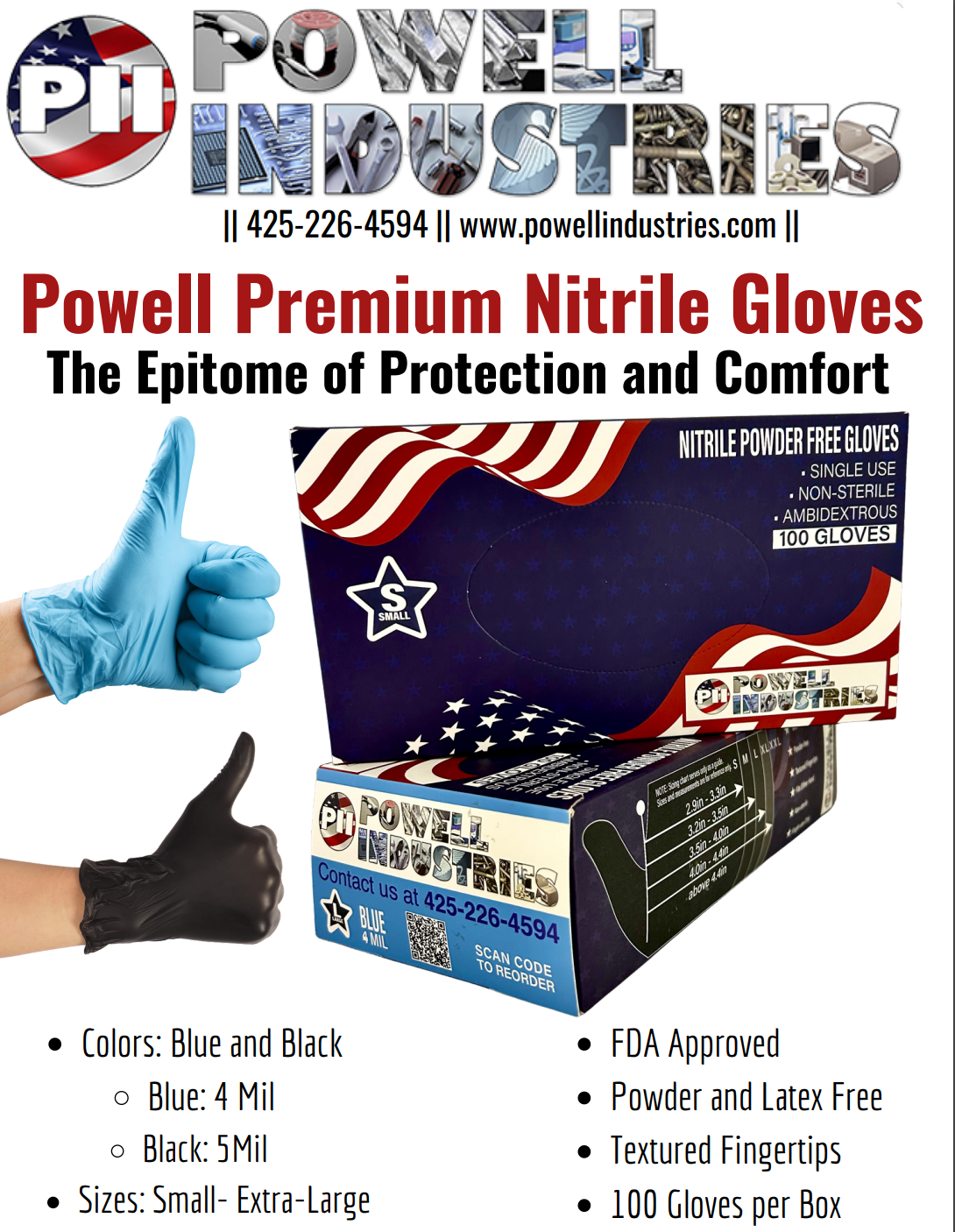 Extra Strength Nitrile Gloves