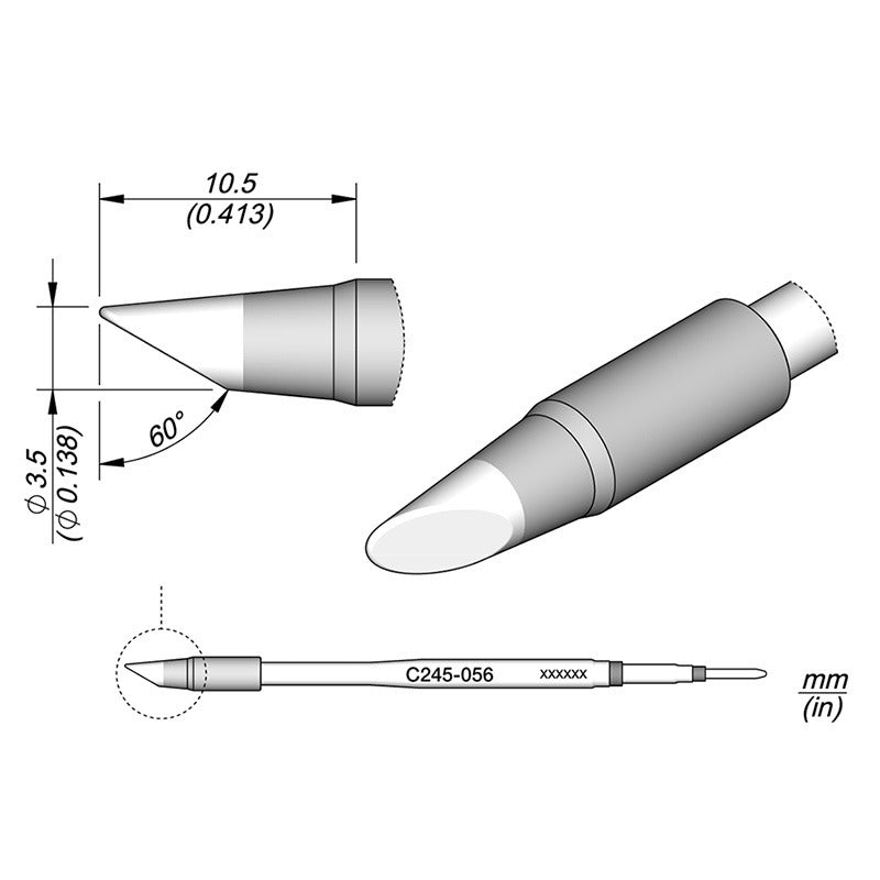 JBC Cartridge Bevel Ø3,5 HT