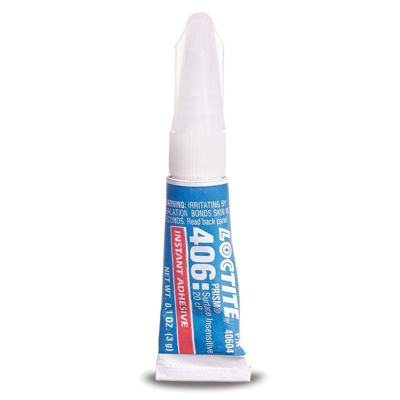 Loctite 406 Prism Instant Adhesive, Clear, 3 g Tube