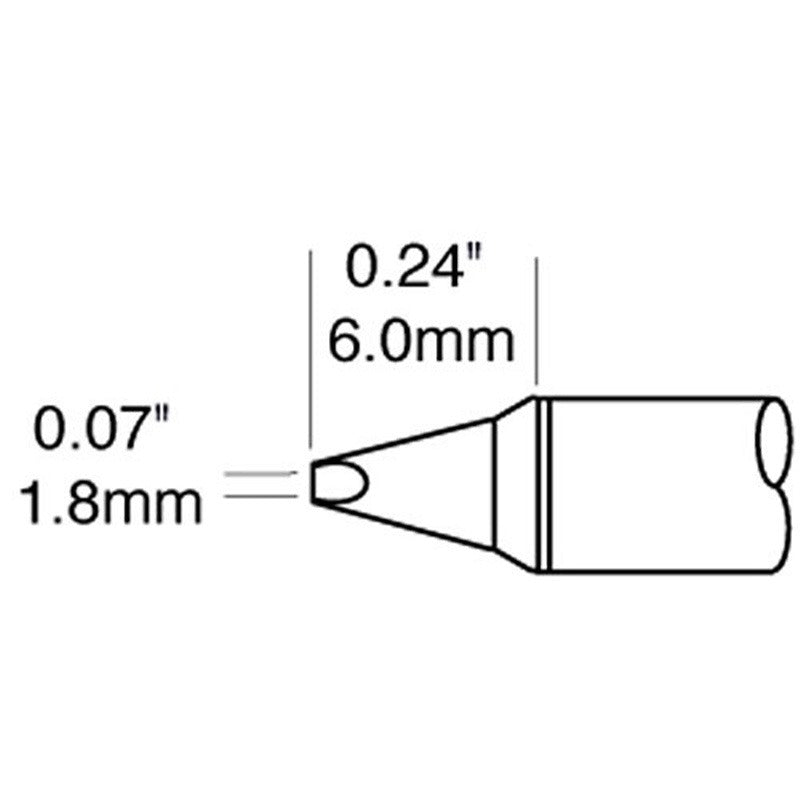 CARTRIDGE, CHISEL, 1.8MM X 10MM LG, 30DEG, LL..