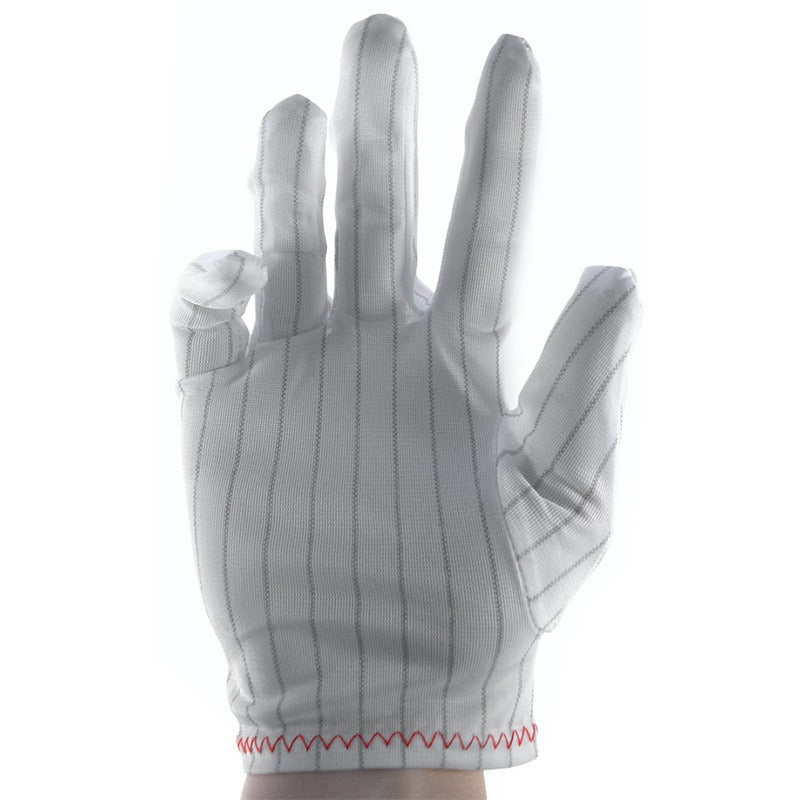 White lint free ESD safe gloves-MED..10 PER PACK